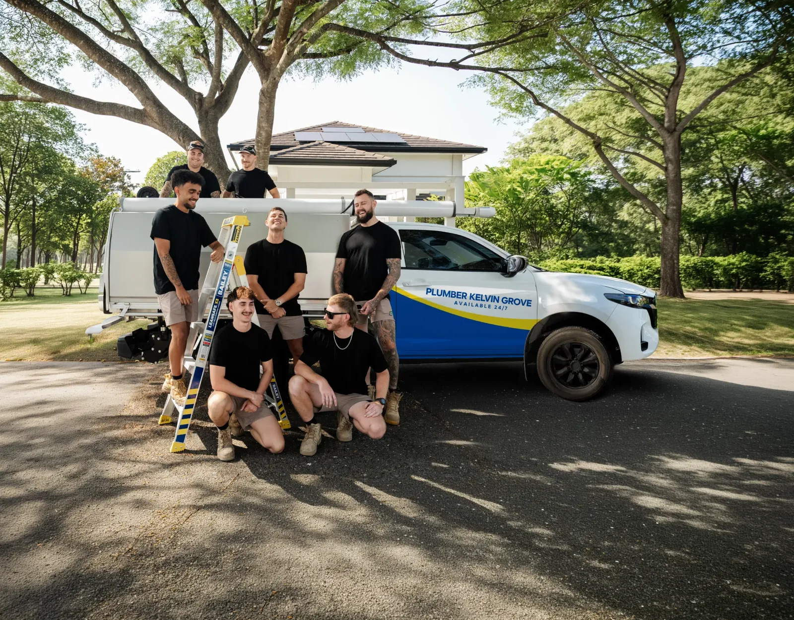 Plumber Kelvin Grove team and ute