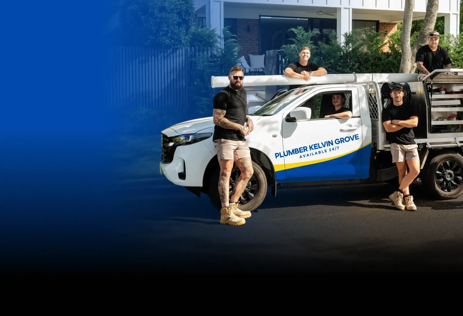 Plumber Kelvin Grove team with the ute